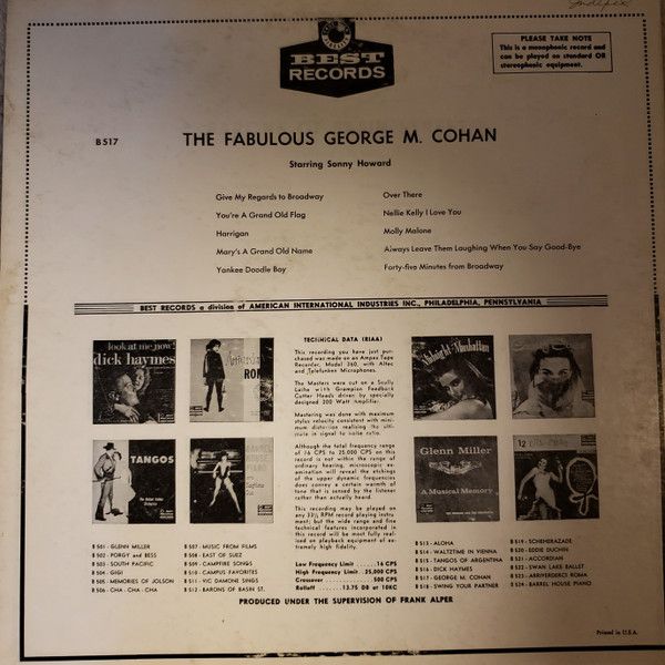 The Fabulous George M. Cohan