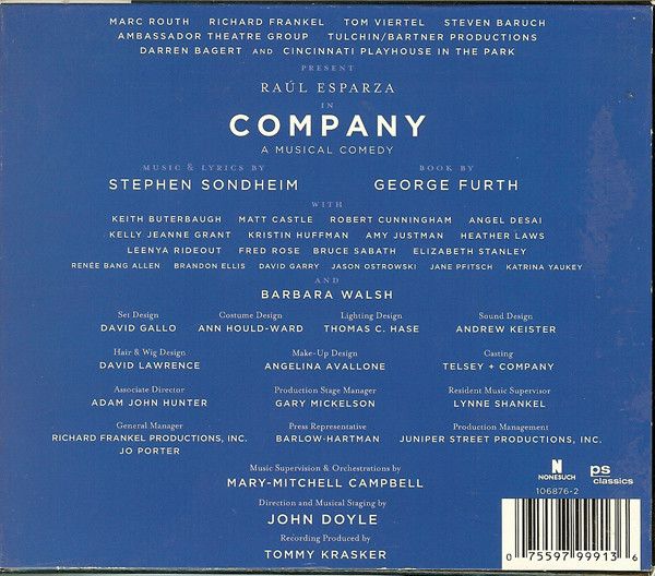 Back 1. Company: A Musical Comedy