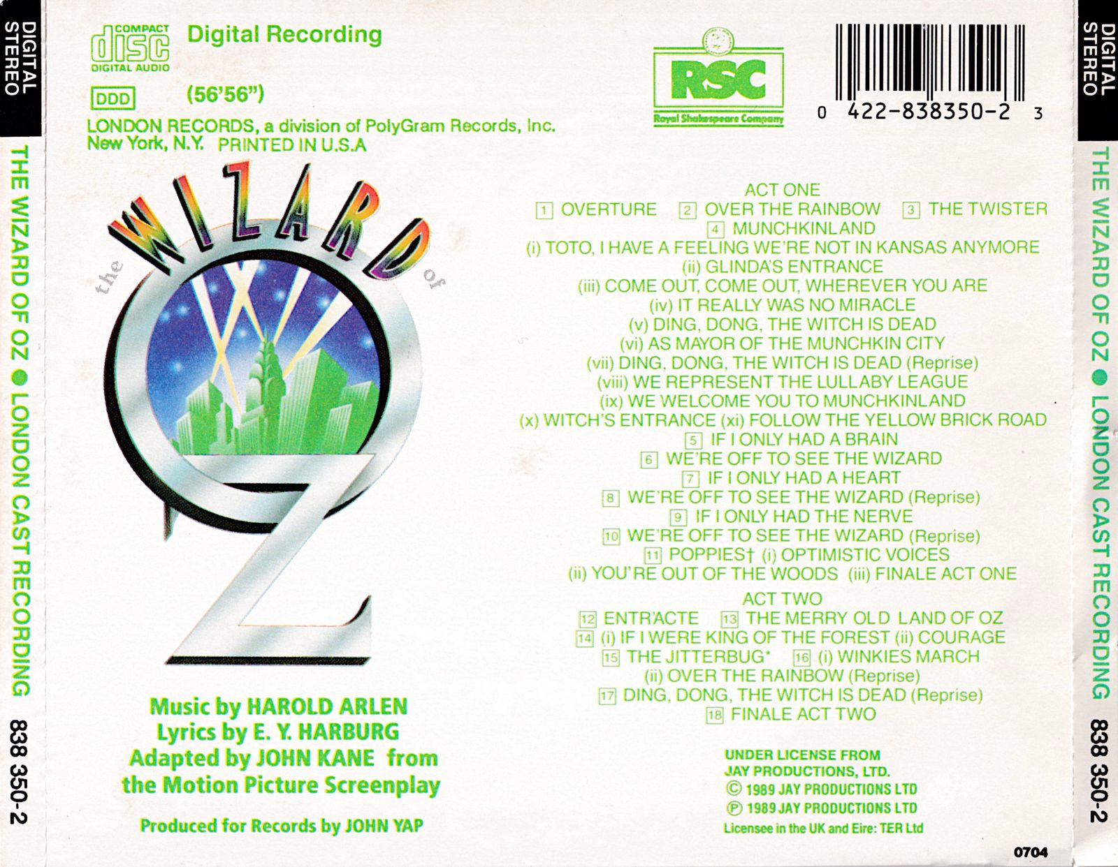 The Wizard of Oz: London Cast Recording