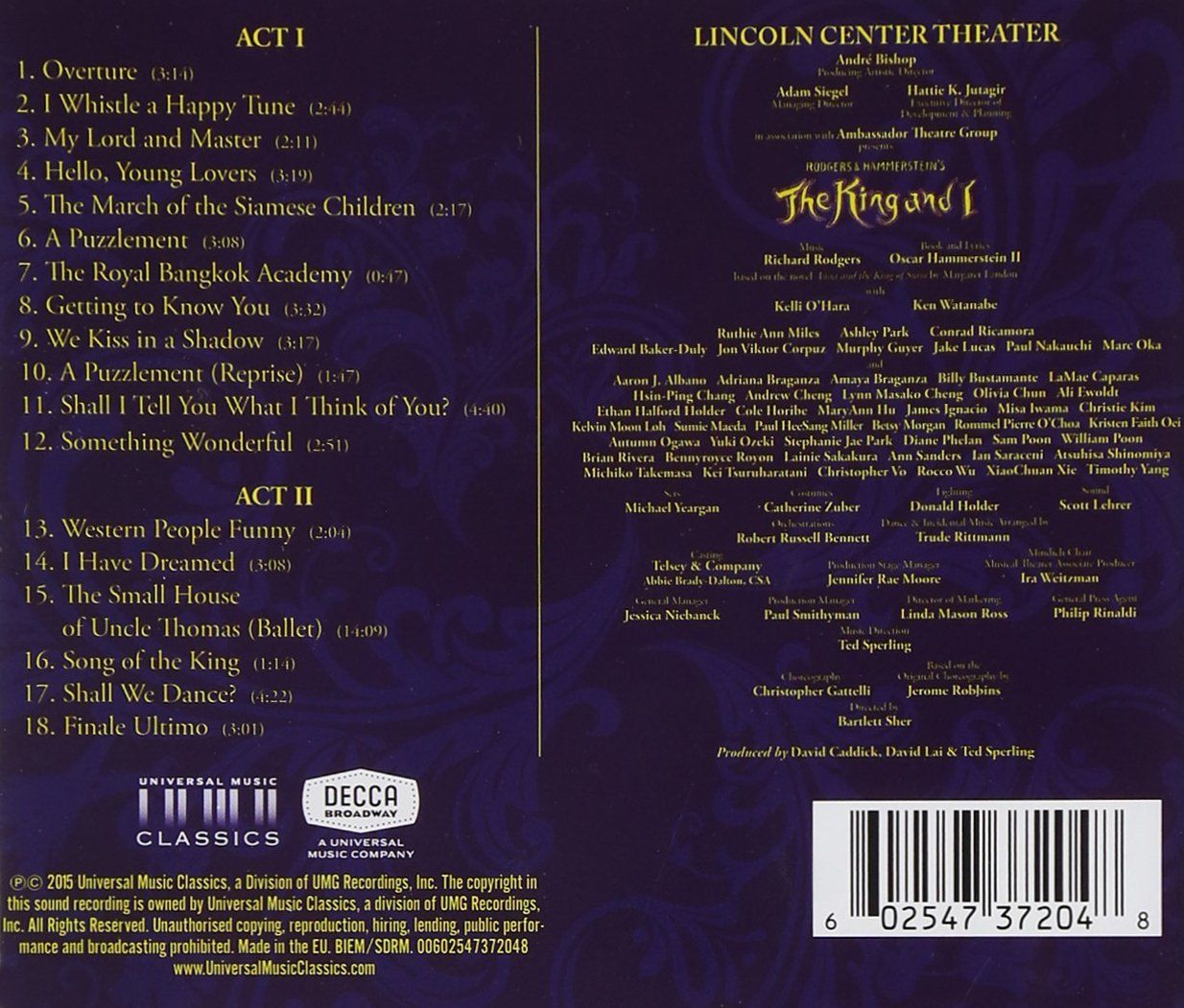 The King and I (The 2015 Broadway Cast Recording)