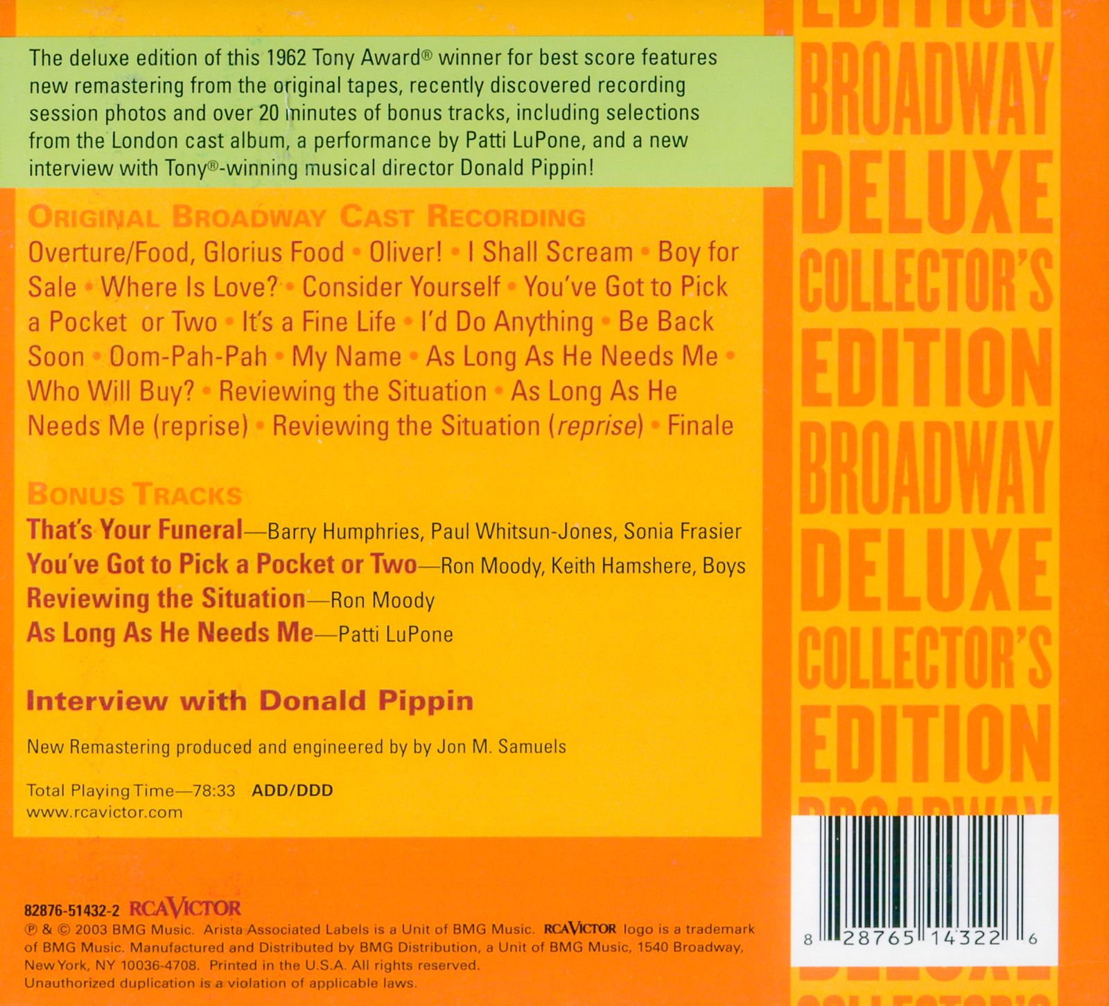 Oliver! (1962 original Broadway cast)