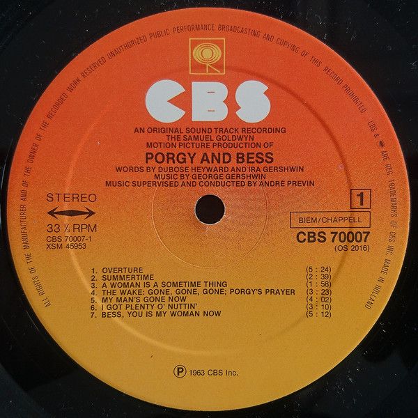 The Samuel Goldwyn Motion Picture Production of Porgy and Bess