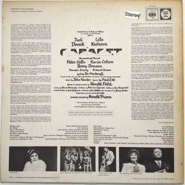 Cabaret (1968 original London cast)
