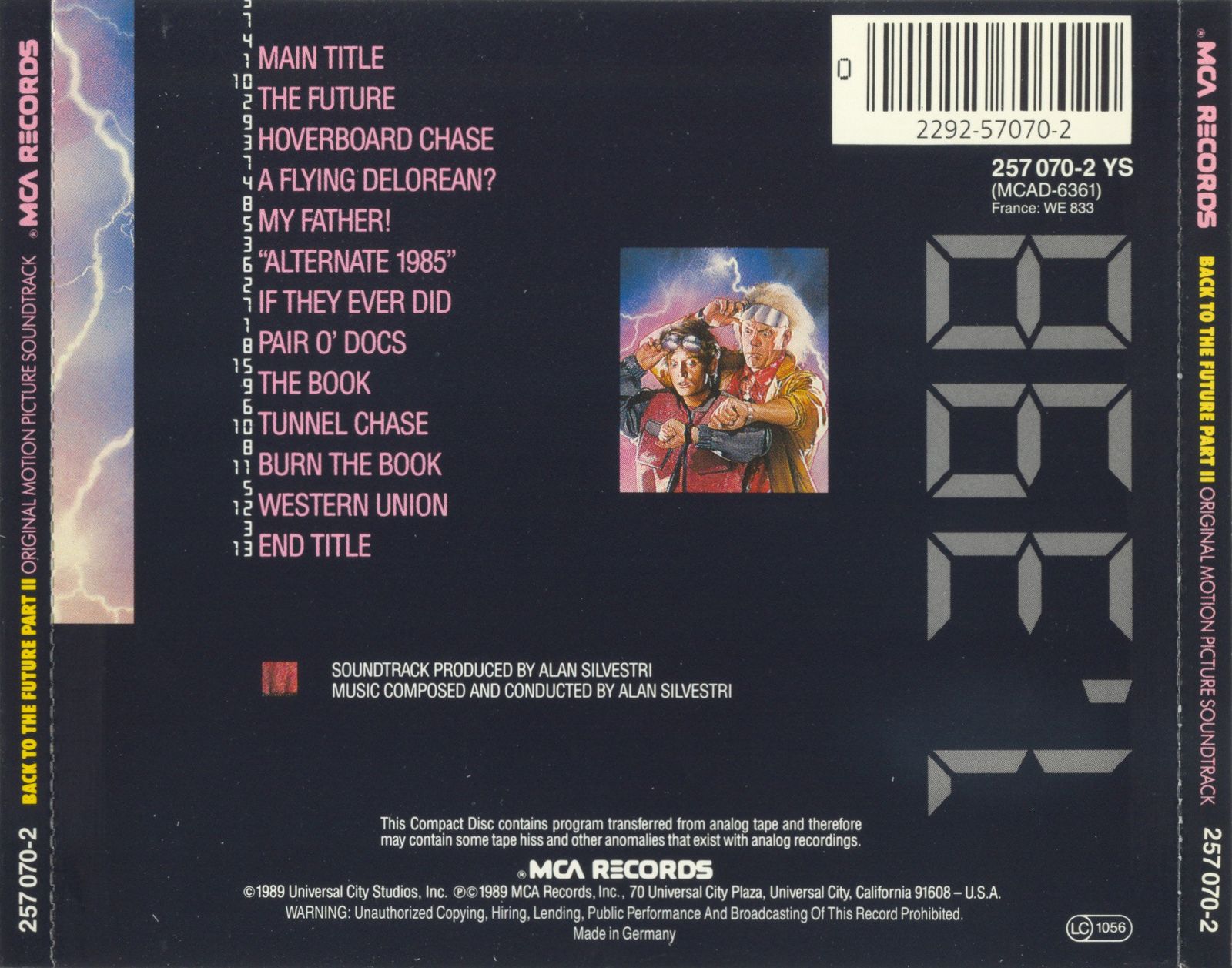 Back to the Future, Part II: Original Motion Picture Soundtrack
