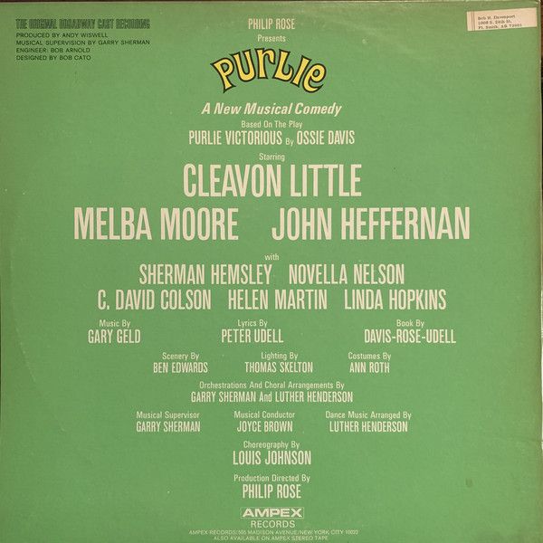 Purlie: Original Broadway Cast Recording