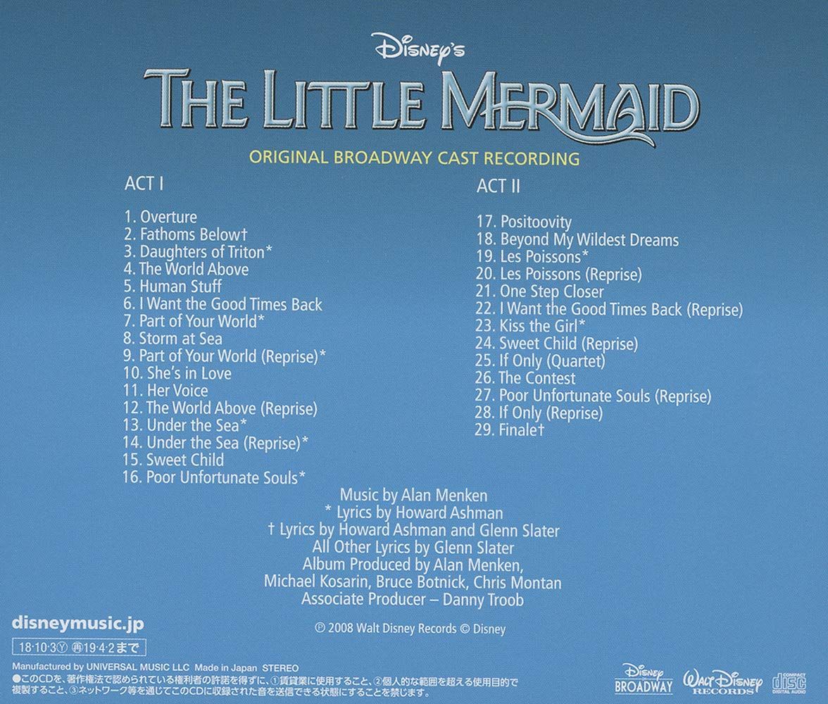The Little Mermaid: Original Broadway Cast Recording