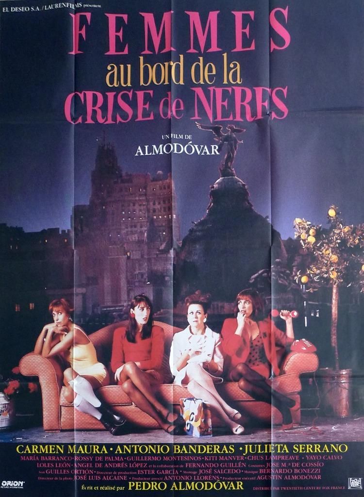 WOMEN ON THE VERGE OF A NERVOUS BREAKDOWN - ALMODOVAR - ORIGINAL MOVIE POSTER